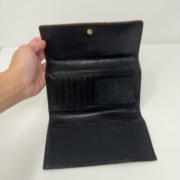 Brahmin Skyler Feline Ombre Croc Melbourne Passport Wallet Wristlet Clutch - Picture 3 of 6